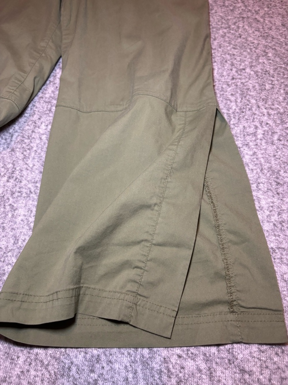 Be Present Women’s Yoga Pants Wide-Leg Capri Olive Green Small Rare - Picture 6 of 11